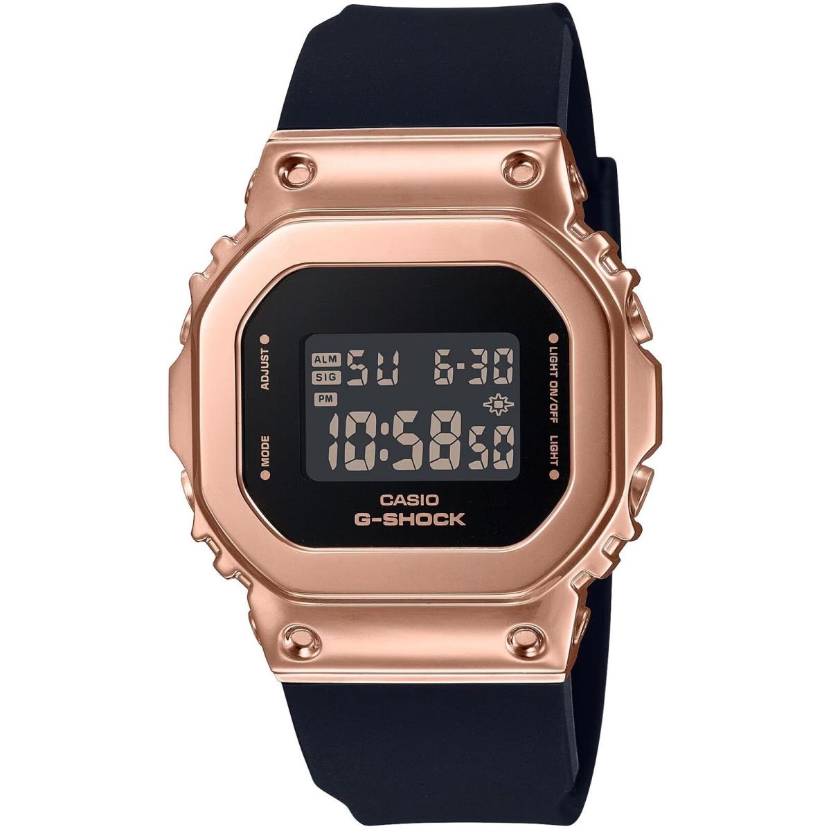 Casio Women`s Watch G-shock Alarm Digital Black Dial Resin Strap GMS5600PG-1