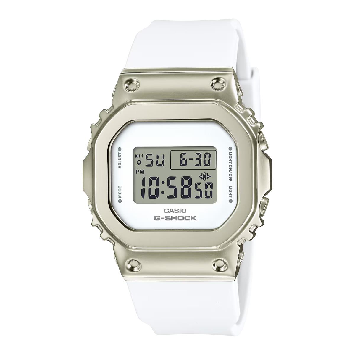 Casio G-shock Digital Women`s GM-S5600 Series White Resin Watch GMS5600G-7