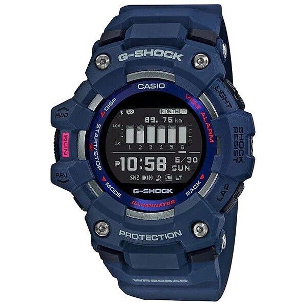 Casio G-shock GBD100-2 Blue G-squad Bluetooth Mobile Link Fitness Watch