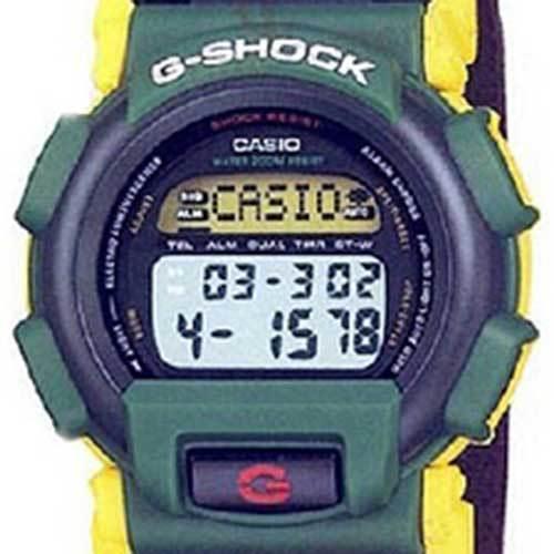 Mint Rare `97 Casio G-shock Nexax Reggae DW003R-3V Yellow Blue Watch