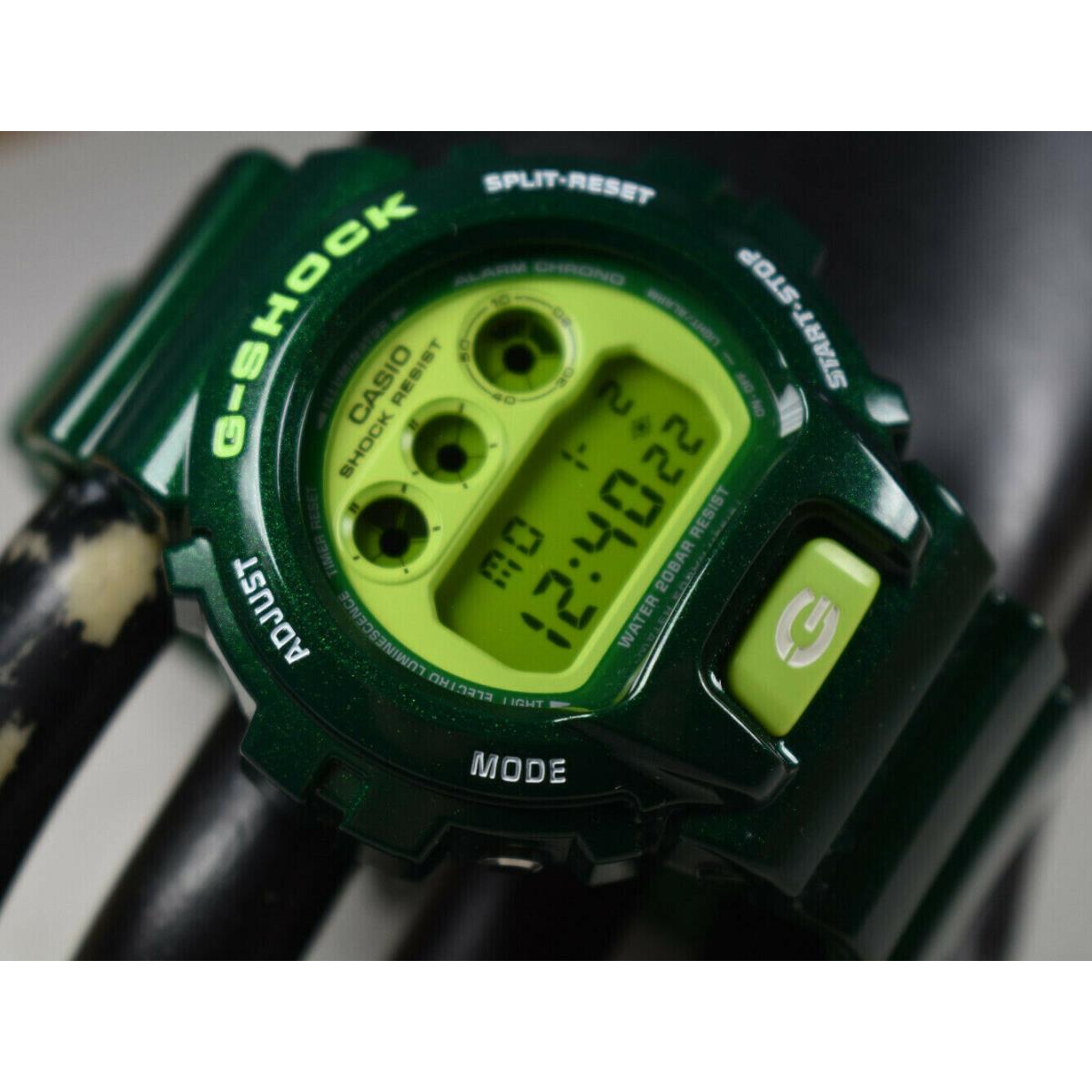 Casio Metallic Green Crazy Colors DW-6900CC-3DS Men`s Watch Battery