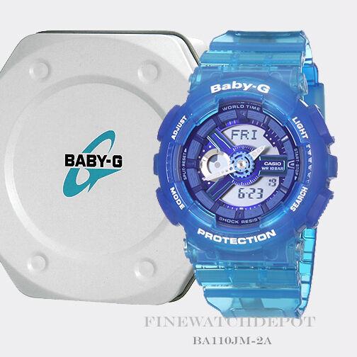 Casio Baby-g Women`s Summer Gradation Blue Digital Watch BA110JM-2A