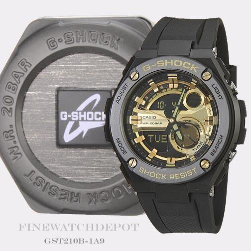 Casio G-shock Men`s G-steel 2nd Gen 3D Ana-digital Watch GST210B-1A9