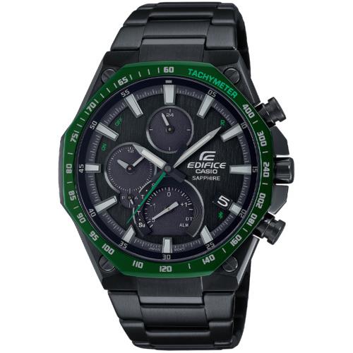 Casio Men`s Edifice Bluetooth Solar Green Bezel Watch EQB1100XDC-1A