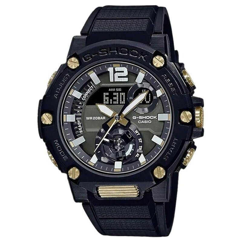 Casio G-shock G-steel Carbon Core Guard Black Strap Mens Watch GSTB300B-1A