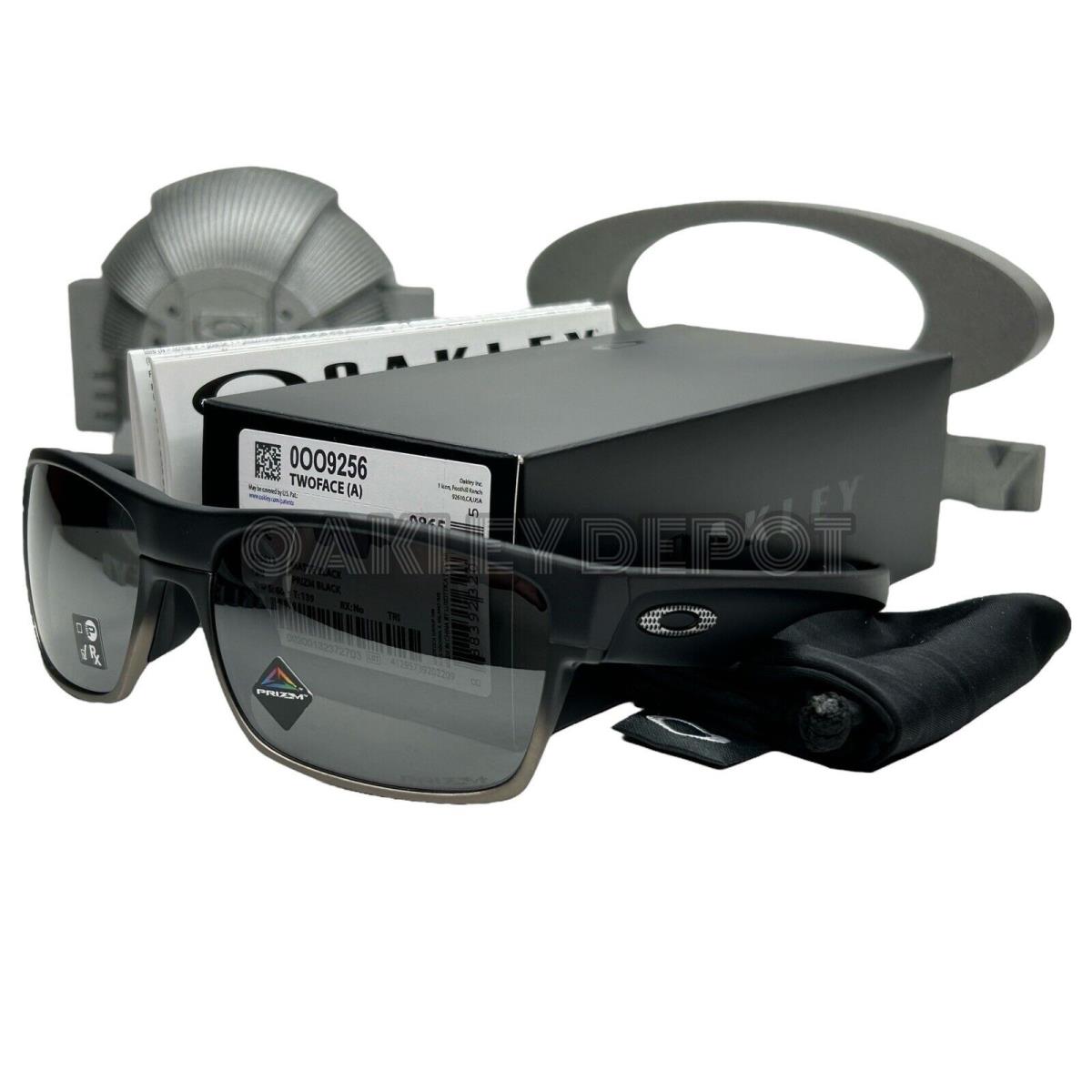 Oakley Twoface 009256 Matte Black/prizm Black Asian Fit Sunglasses 157