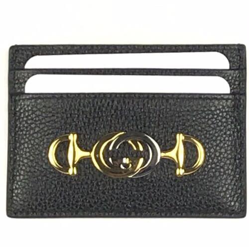 Gucci 570679 Zumi Horsebit Leather Card Case