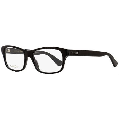 Gucci Rectangular Eyeglasses GG0006O 005 Black 55mm 0006