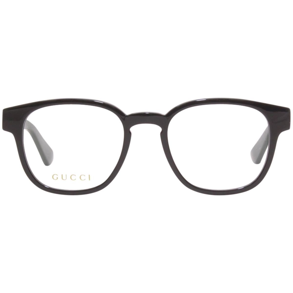 Gucci GG0927O 001 Eyeglasses Men`s Black/green Full Rim Round Optical Frame