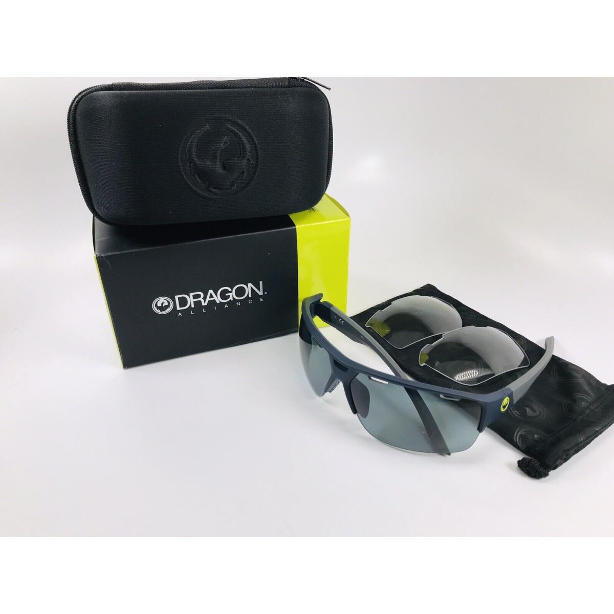 Dragon Matte Navy ENDUROX3 Sunglasses with Grey Clear Lenses