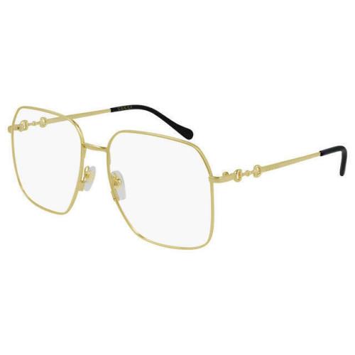 Gucci Gold 57 mm Unisex Eyeglasses GG0952O-002 57