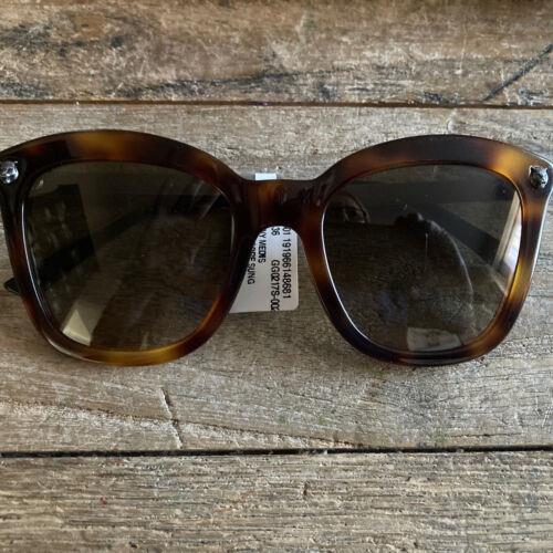 Gucci Women`s Sunglasses GG0217S 002 Havana/brown Tortoise Square Lens 52mm
