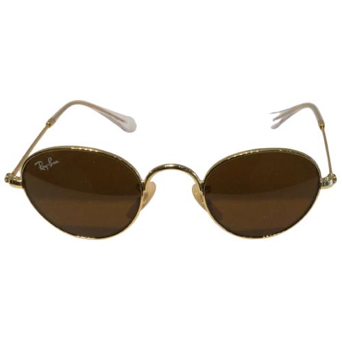 Ray Ban 0RJ9537S Junior Round 223/3 Gold Sunglasses - Frame: Gold, Lens: Brown