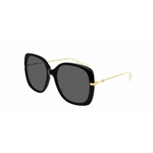 Gucci Black/gold 57 mm Women`s Sunglasses GG0511S-001 57 - Frame: Black, Gold, Lens: Grey