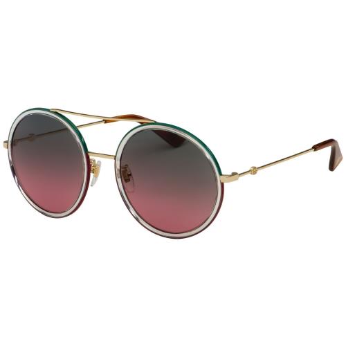 Gucci Women`s GG0061S-022 Fashion 56mm Transparent/gold Sunglasses