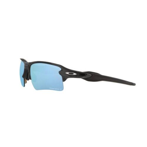 OO9188-G3 Mens Oakley Flak 2.0 XL Polarized Sunglasses - Frame: Black, Lens: Blue