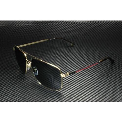 Gucci GG0836SK 004 Pilot Gold Blue Men`s Sunglasses 63 mm