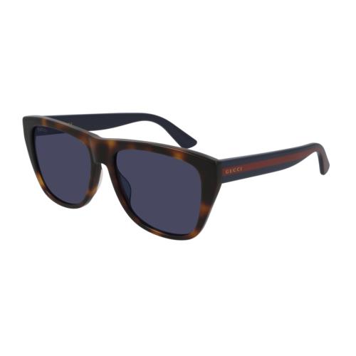 Gucci GG 0926S 002 Havana Blue/blue Rectangle Men`s Sunglasses