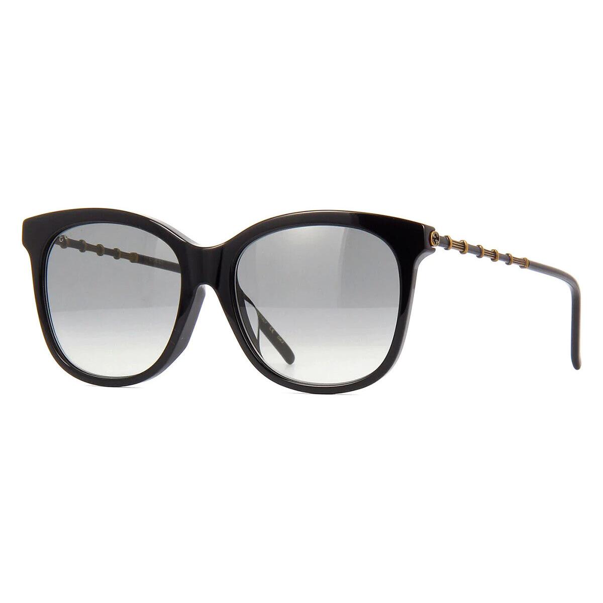 Gucci Sunglasses GG0655SA 001 Black Gold/grey Lens Design 56mm