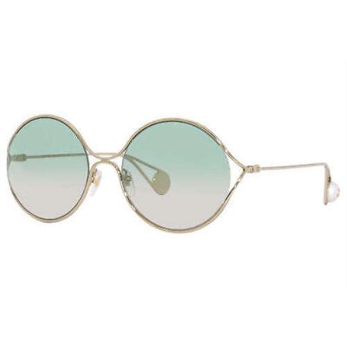 Gucci GG0253S 004 Sunglasses Gold/multicolor-gold Gradient 58mm