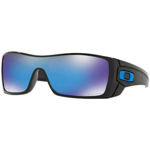 Oakley Sunglasses Batwolf Kvd Polish Black W/shallow Blue Irid Polar OO9101-32 - Black Frame, Blue Lens