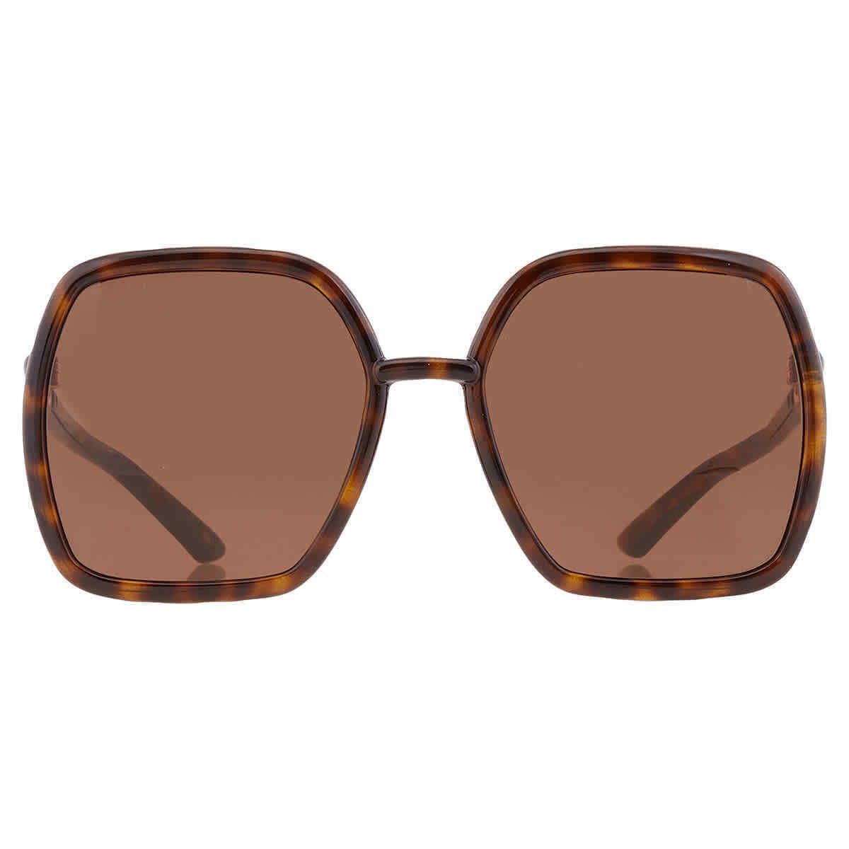 Gucci Brown Square Ladies Sunglasses GG0890S 002 55 GG0890S 002 55