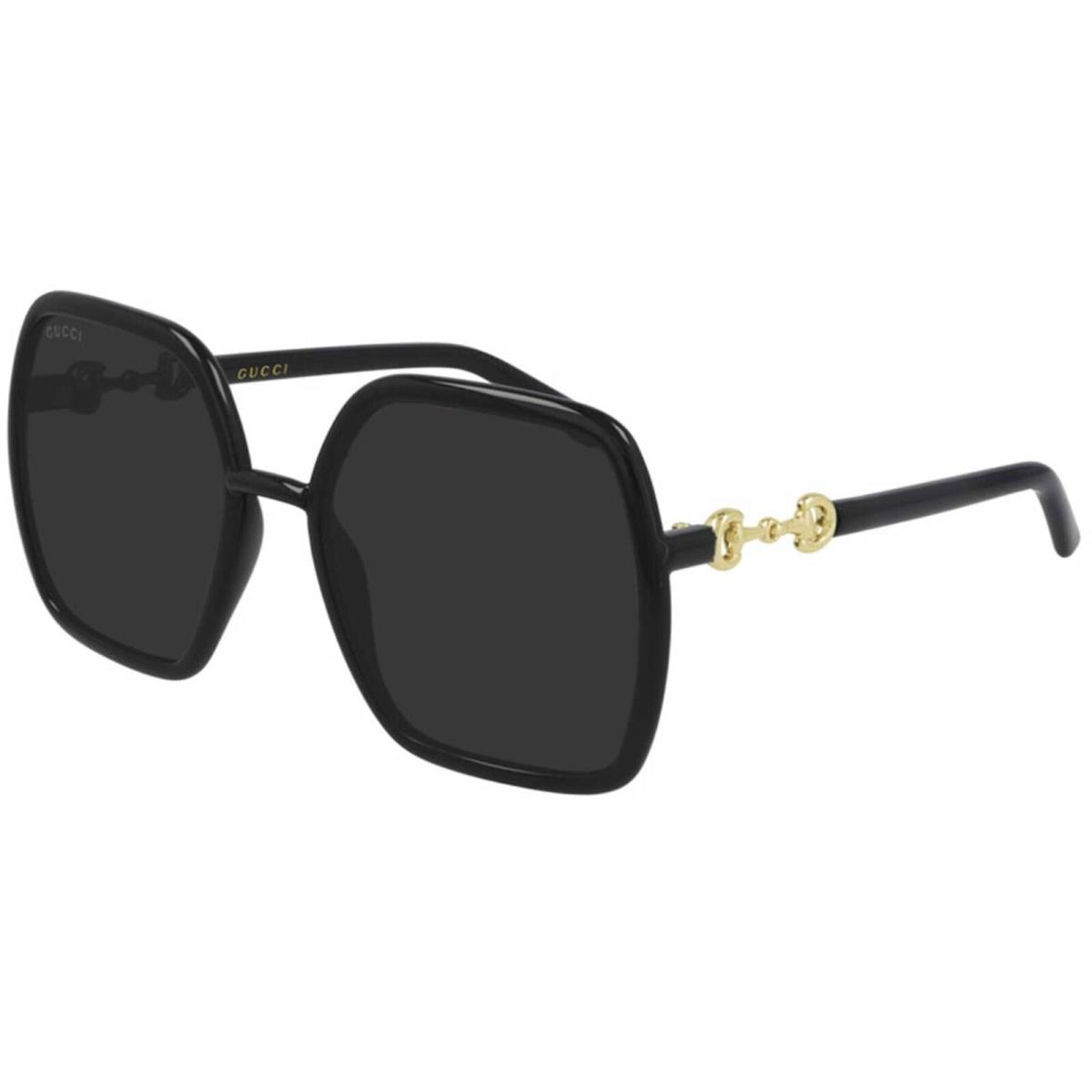 Gucci Women`s Sunglasses Full Rim Black Plastic Square Shape Frame GG0890S 001