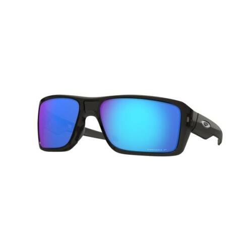 Oakley Double Edge O-matter Polarized Prizm Sapphire Sunglasses OO9380 06 66 - Frame: Gray, Lens: Blue