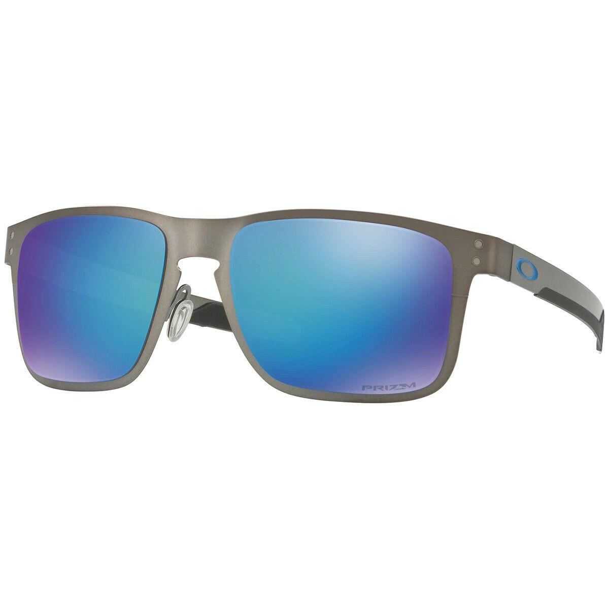Oakley Sunglasses Holbrook Metal Matte Gun W/prizm Sapphire Polaer OO4123-07 55 - Gray Frame, Multicolor Lens