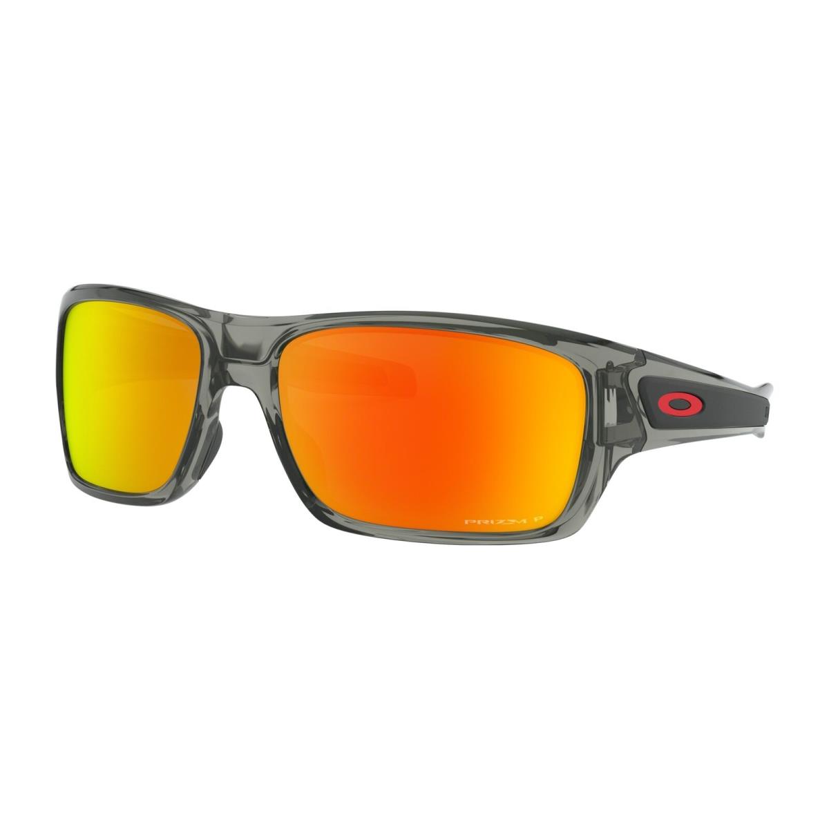 Oakley Turbine Polarized Sunglasses Grey Ink Prizm Ruby Sport - Frame: Gray, Lens: Red