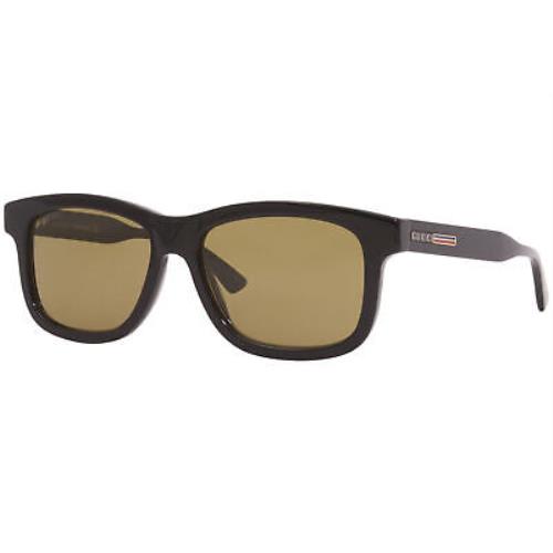 Gucci GG0824S 006 Sunglasses Men`s Black/brown Lenses Fashion Rectangular 55mm