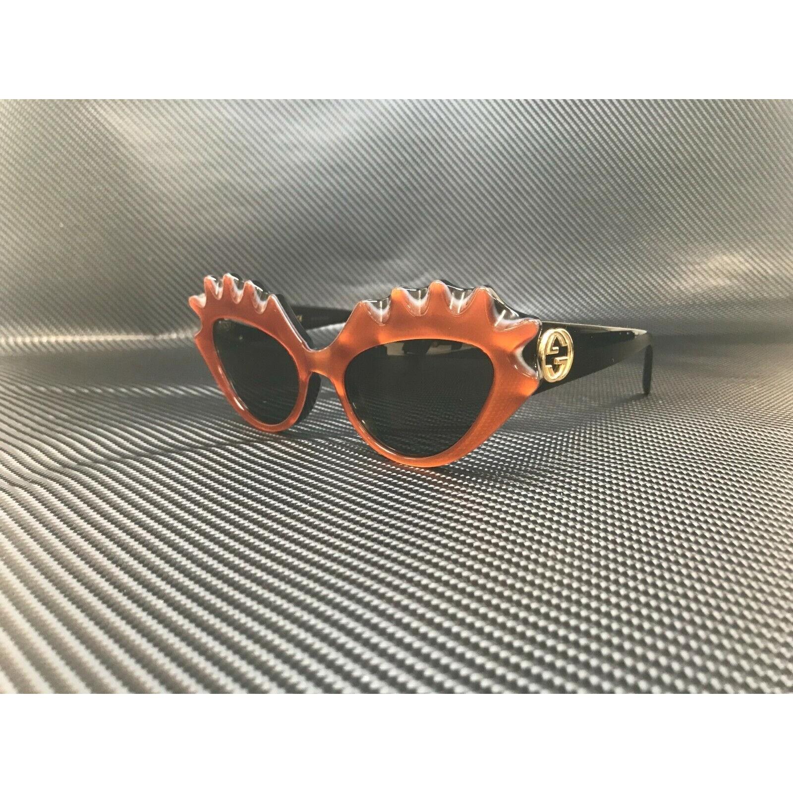 Gucci GG0781S 001 Orange Cat Eye Women`s Sunglasses 52 mm