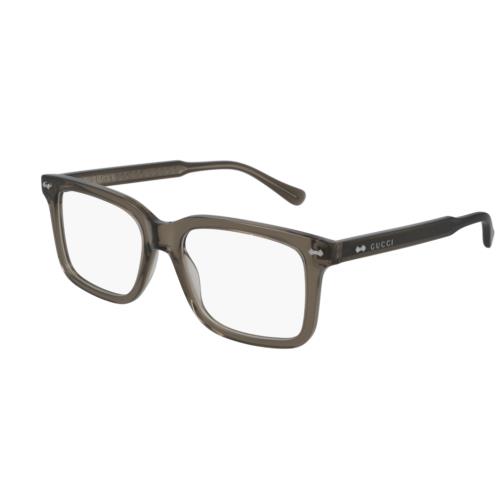 Gucci GG 0914O 002 Brown Rectangle Men`s Eyeglasses