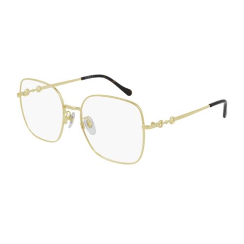 Gucci GG 0883OA 003 Gold Oversized Square Women`s Eyeglasses