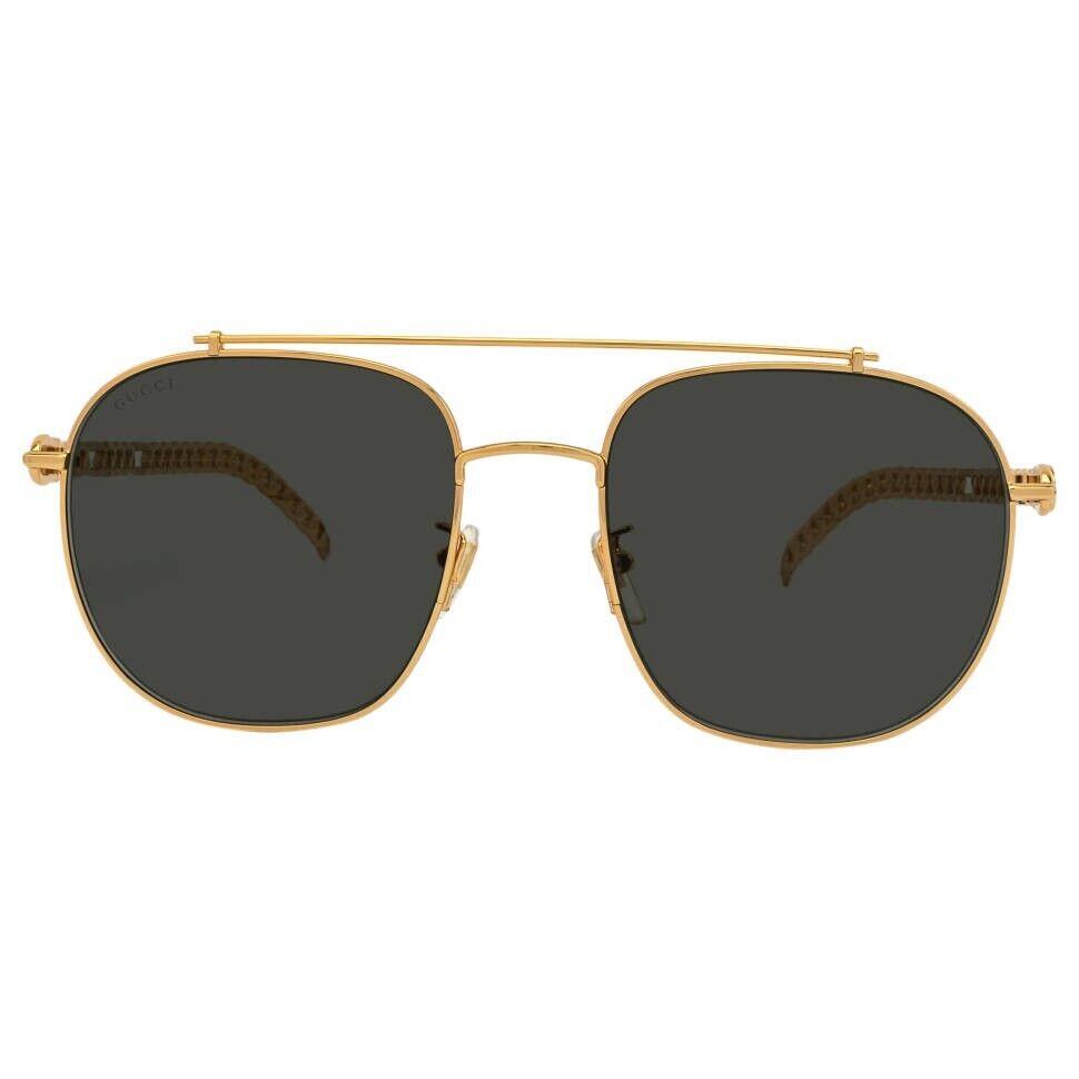 Gucci Sunglasses GG0727S 001 Gold/grey Lens