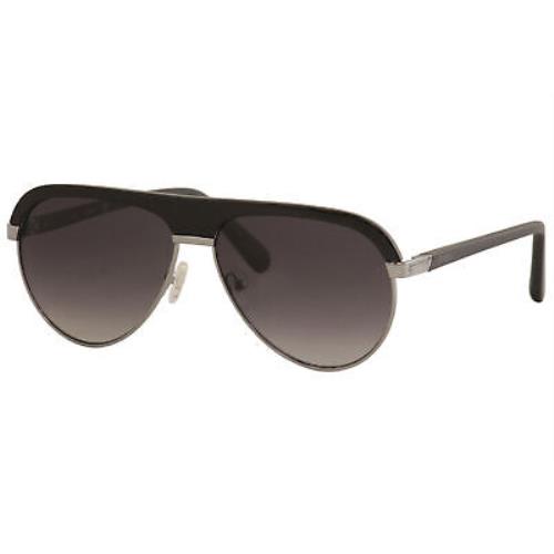 Guess Men`s GU6937 GU/6937 05B Black Fashion Pilot Sunglasses 59mm