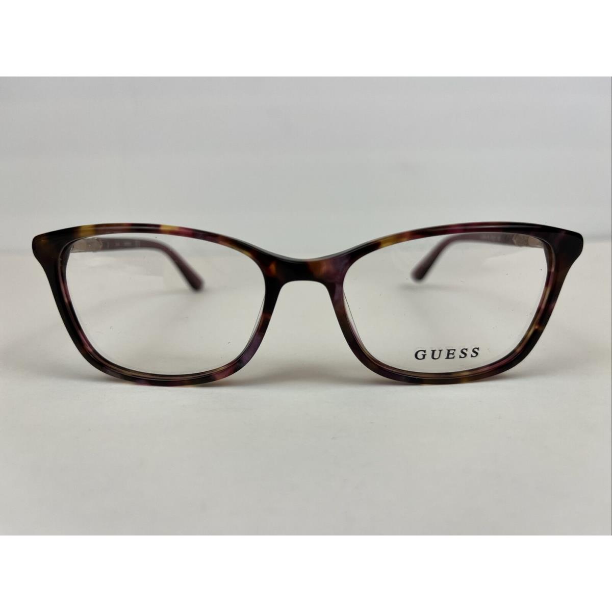 Guess GU2658 071 Tortoise Square Women Full Rim 52-17-135 Eyeglasses Frames - Frame: Tortoise