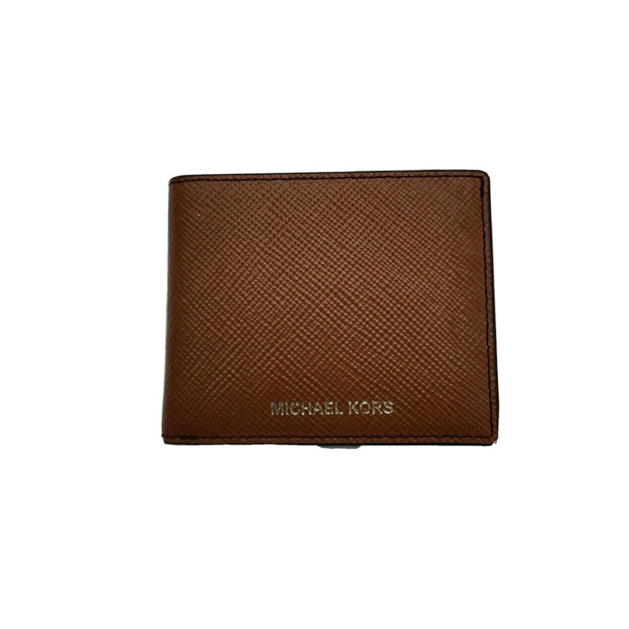 brown michael kors wallet mens