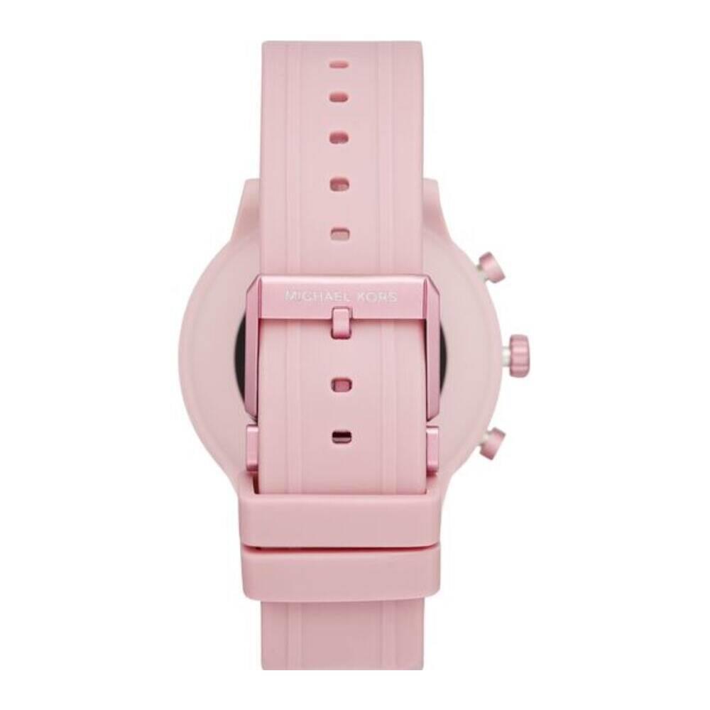 Michael Kors Women`s MKT5070 Pink Aluminum Case with Pink Silicone Band