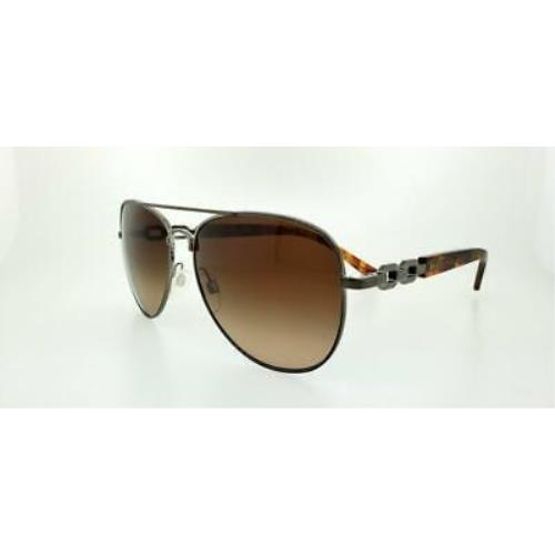 Michael Kors Sunglasses 1003 100213 58MM Gunmetal Frame Brown Gradient Lenses