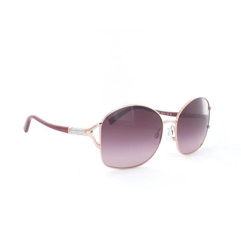 Michael Kors Sunglasses 10038H MK1004B Gold Frames Purple Lens 58mm ST