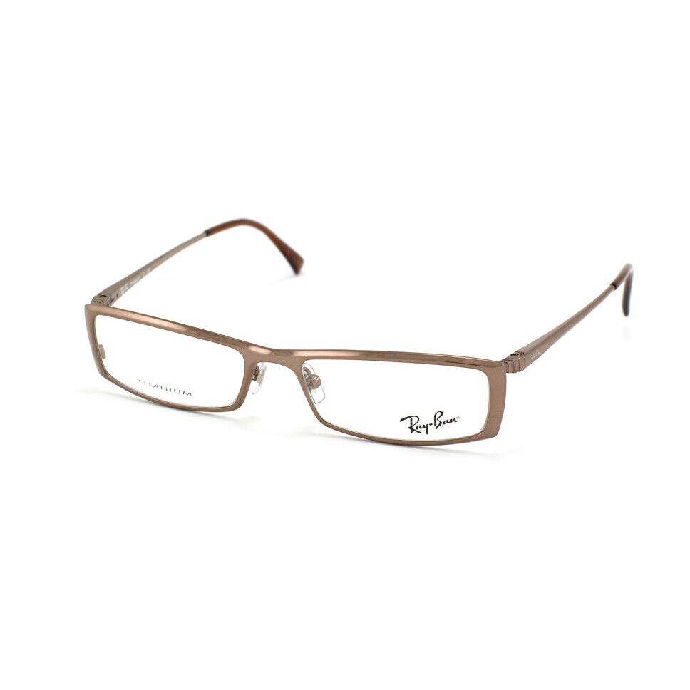 Ray Ban Titanium Gloss Bronze Brown Eyeglasses RB 8587 1033 52-15 140