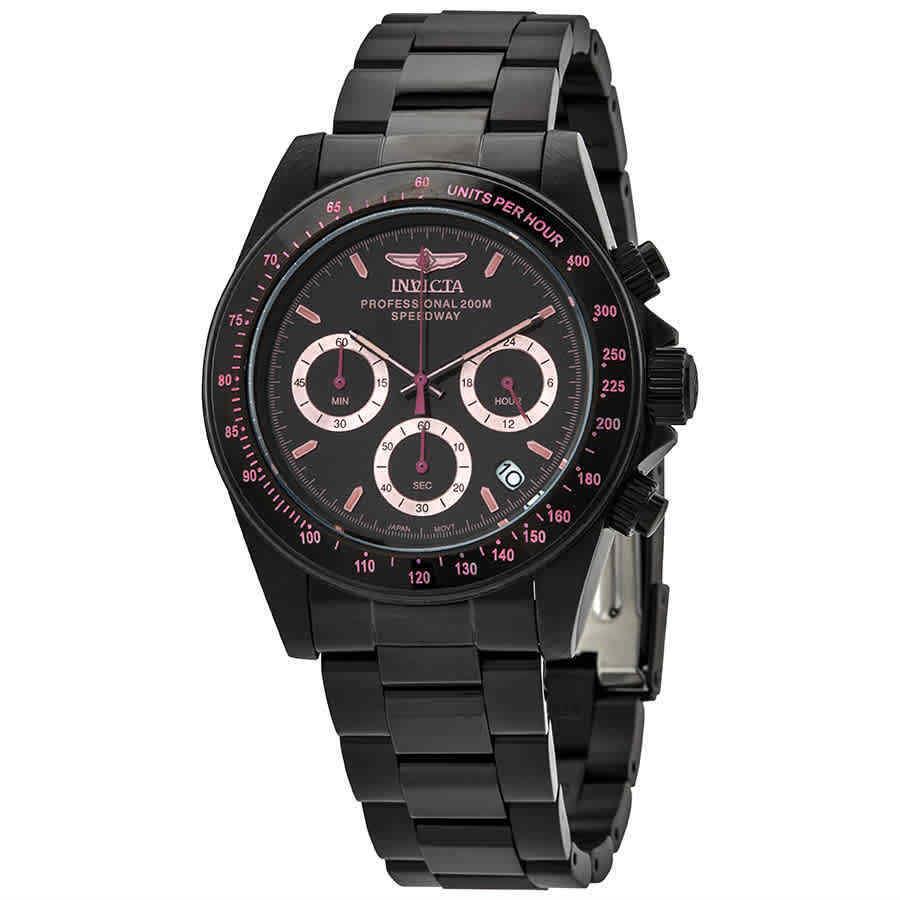 Invicta Speedway Chronograph Quartz Black Dial Men`s Watch 27773