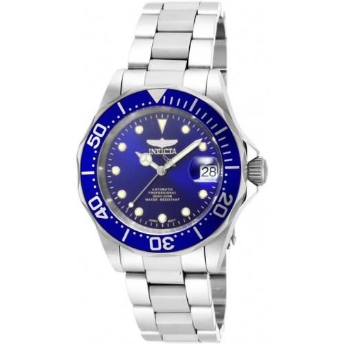 Invicta Men`s Pro Diver Collection Blue Dial Stainless Steel Watch 17040