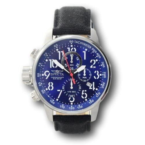 Invicta watch  - Dial: Blue, Band: Black, Bezel: Silver 4