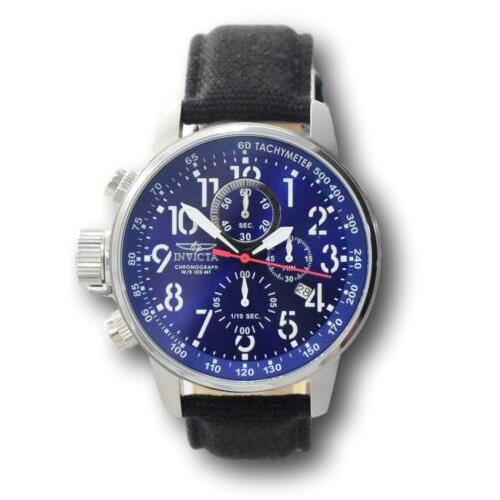 Invicta watch  - Dial: Blue, Band: Black, Bezel: Silver 7