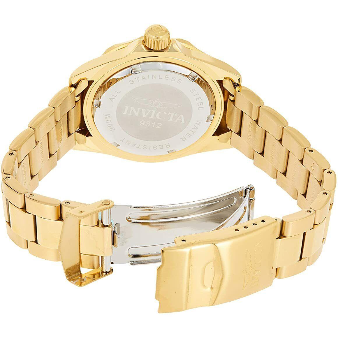Invicta Pro Diver Blue Dial Gold Plated Stainless Steel Unisex Watch 9312 - Dial: Blue, Band: Gold