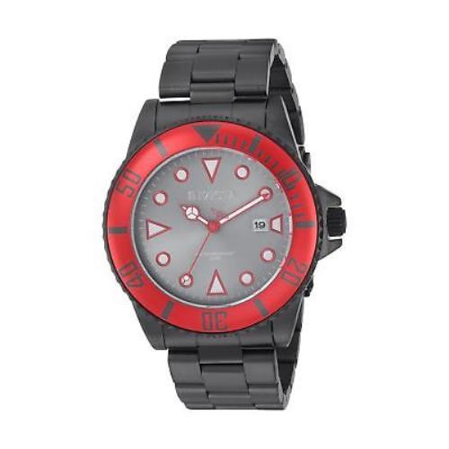 Invicta Men`s `pro Diver` Quartz Stainless Steel Casual Watch Color:black