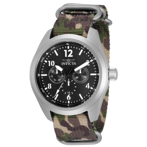 Invicta Men`s 33627 Coalition Forces Quartz Chronograph Black Dial Watch