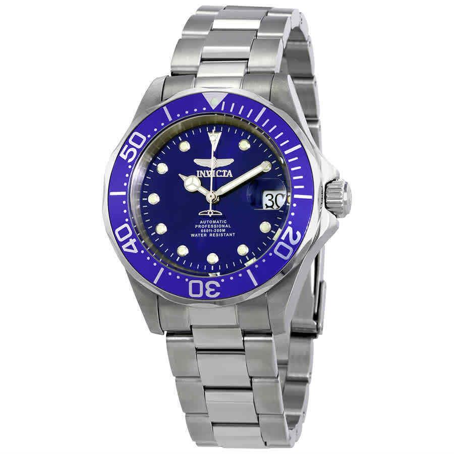 Invicta Pro Diver Automatic Blue Dial Stainless Steel Men`s Watch 17040